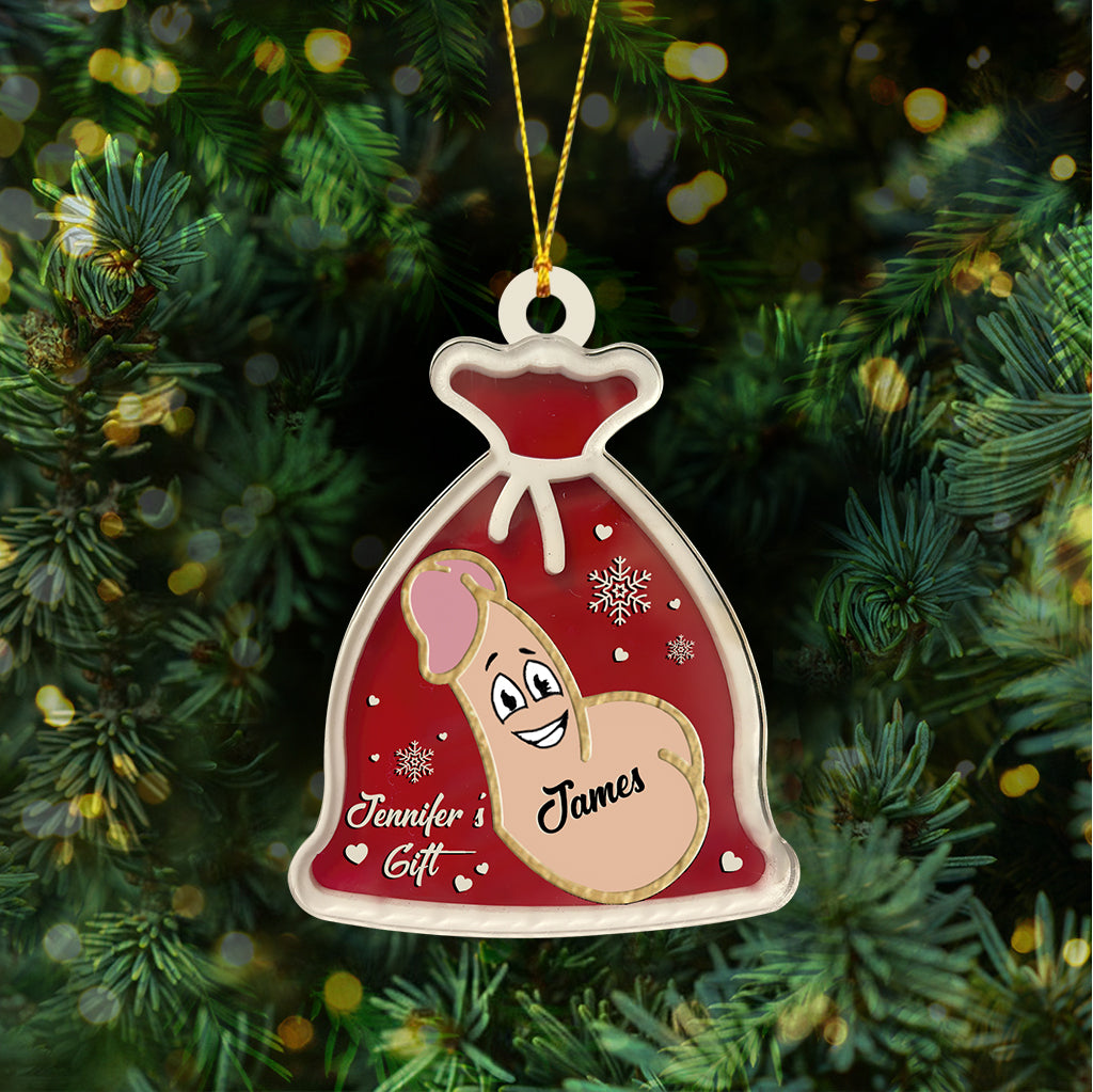 Santa Sack - Personalized Couple Ornament