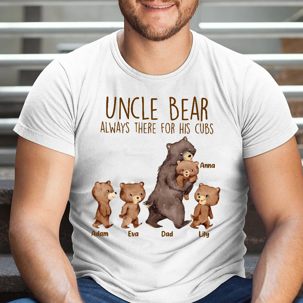 Papa Bear - Gift for dad, grandpa, uncle, brother - Personalized T-shirt And Hoodie