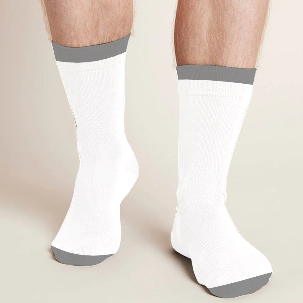 Je sais qu'il est mignon, mais il est à moi - Chaussettes personnalisées pour couples