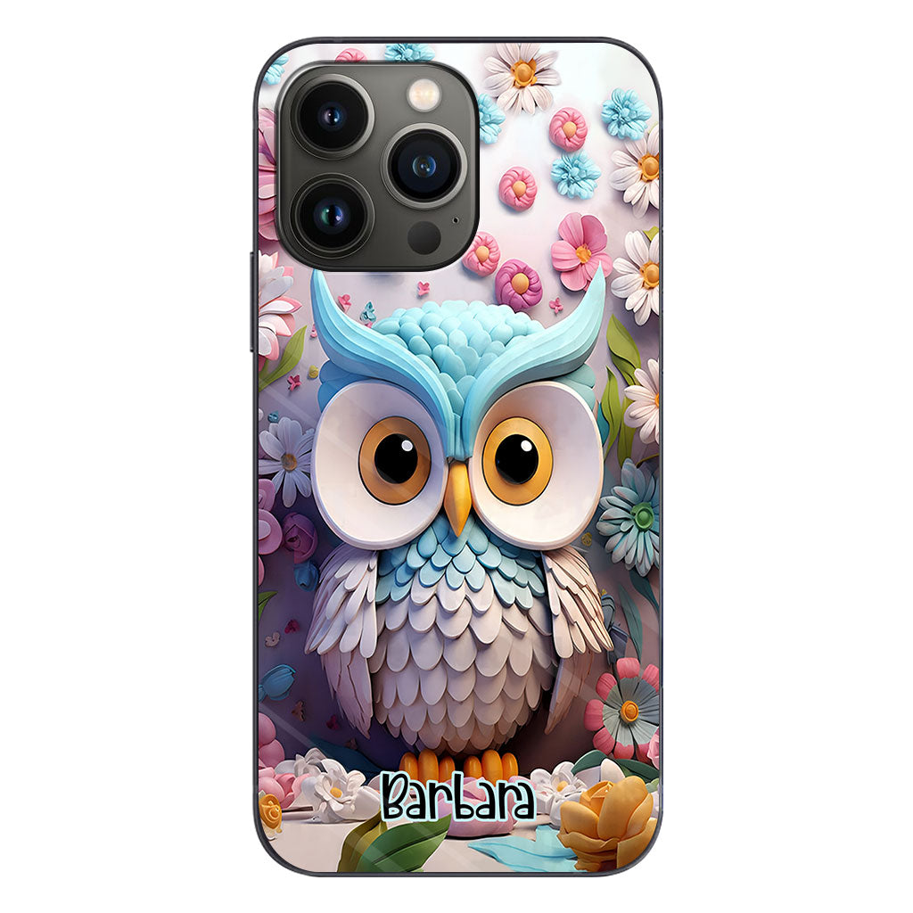 Cool Owl - Personalized Owl Phone Case
