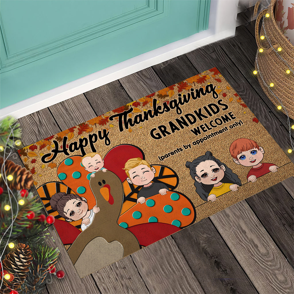 Happy Thanksgiving - Personalized Grandma Doormat