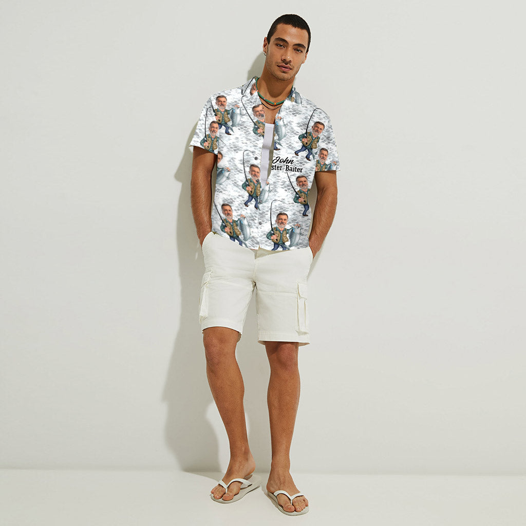 Chemise hawaïenne de pêche personnalisée Master Baiter