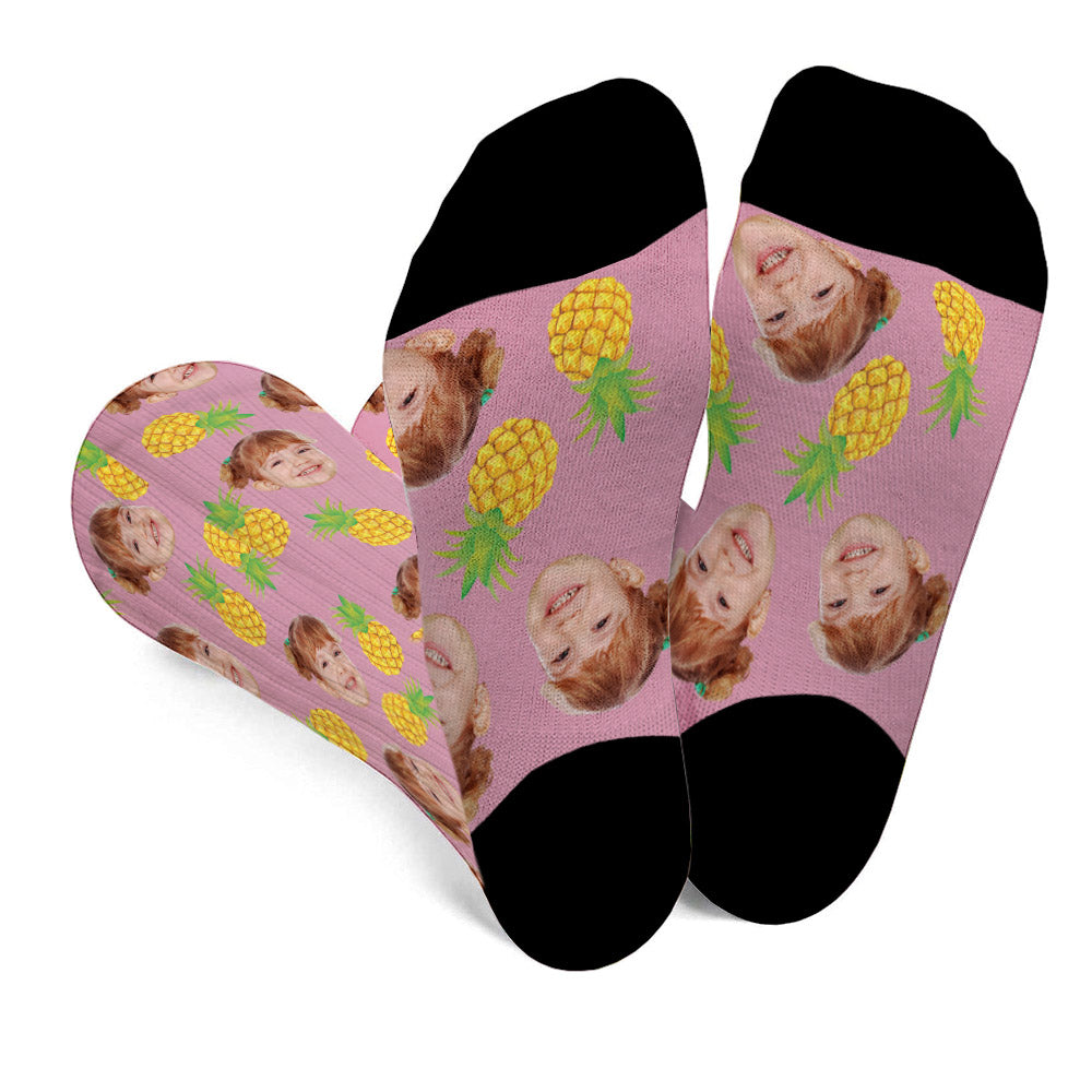 Funny Icon Pattern - Personalized granddaughter Socks
