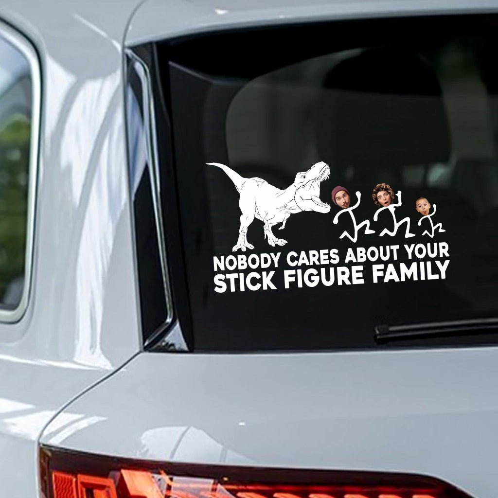 Le T-Rex s'en fiche - Cadeau dinosaure pour ami, maman, papa, mari, femme, copine, copain - Autocollant personnalisé