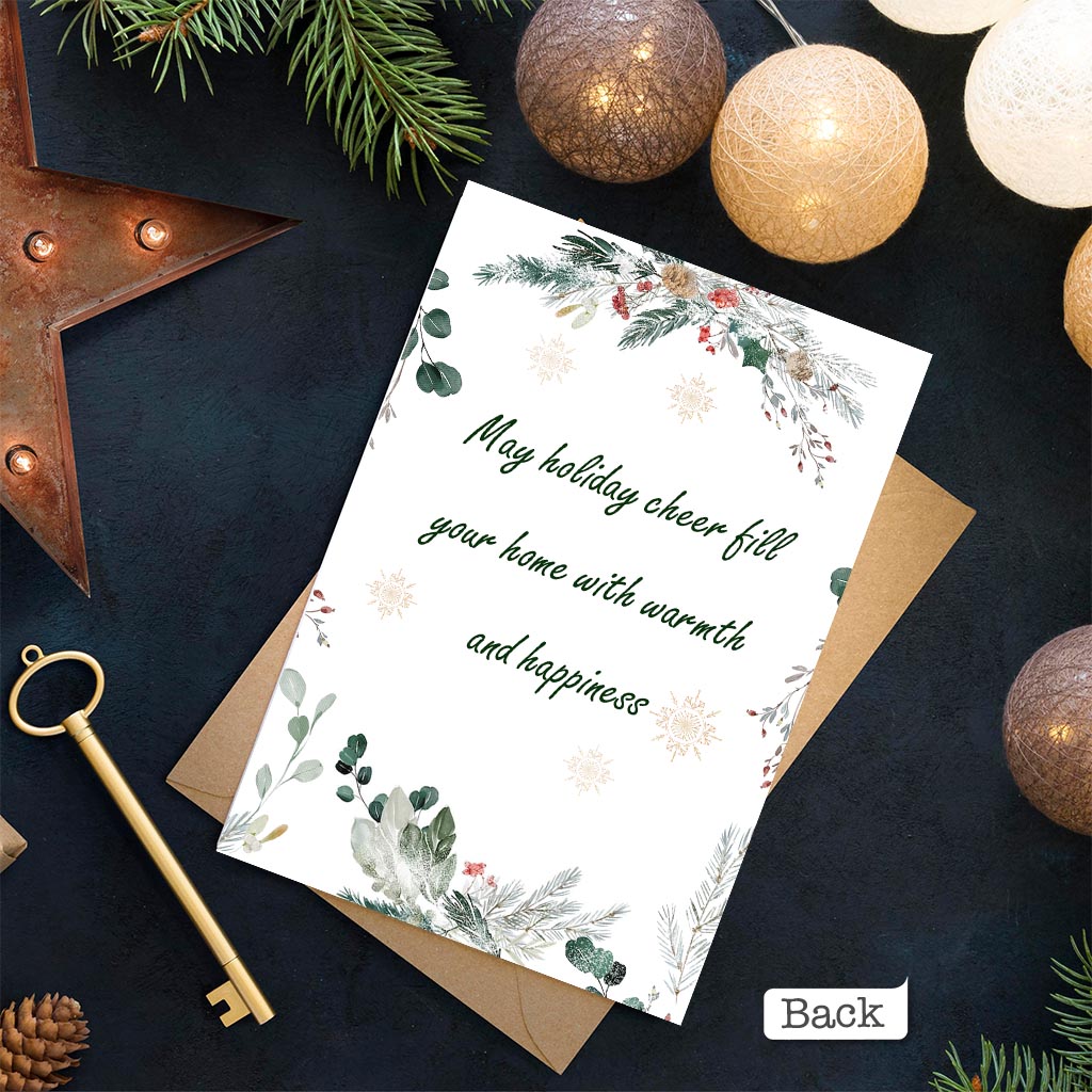 Carte de Noël personnalisée avec portraits - Carte de vœux familiale personnalisée