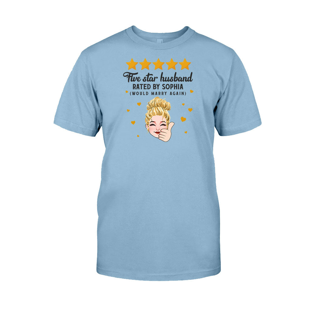 T-shirt et sweat à capuche personnalisés « Mari et Femme Cinq Étoiles »