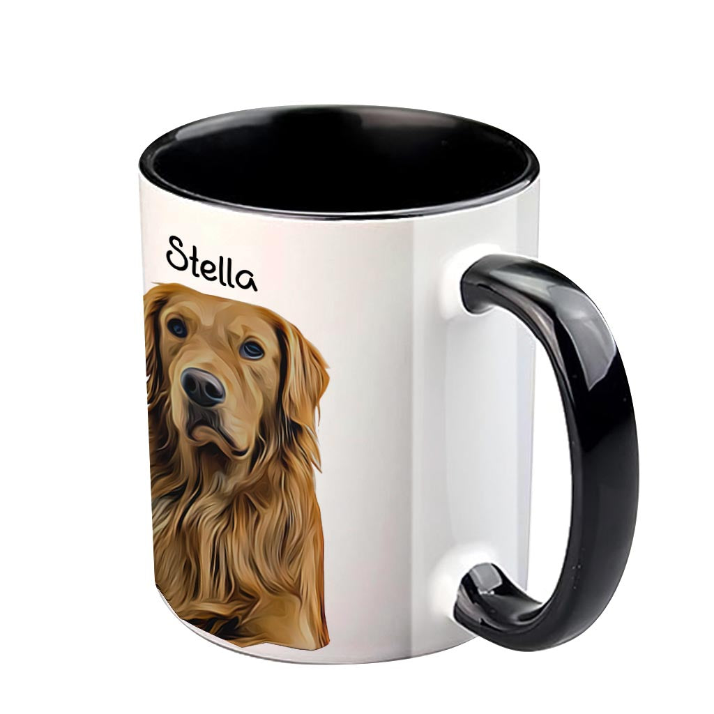 Félicitations pour être mon humain ! – Mug personnalisé avec motif chien