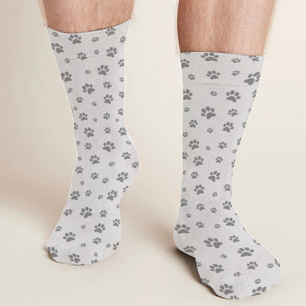 Je peux me lever tout de suite - Cadeau pour amoureux des chiens - Chaussettes personnalisées
