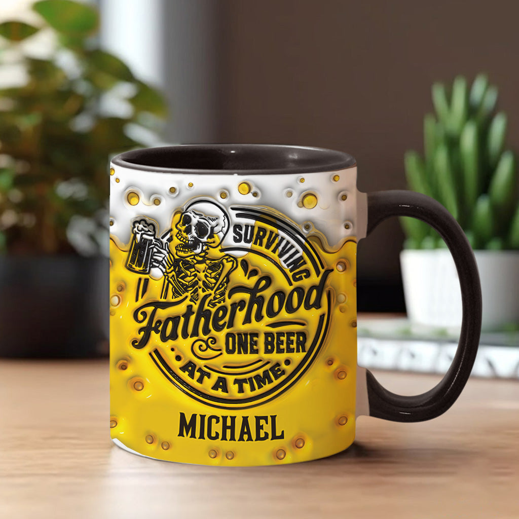 Survivre à la paternité - Mug personnalisé pour papa