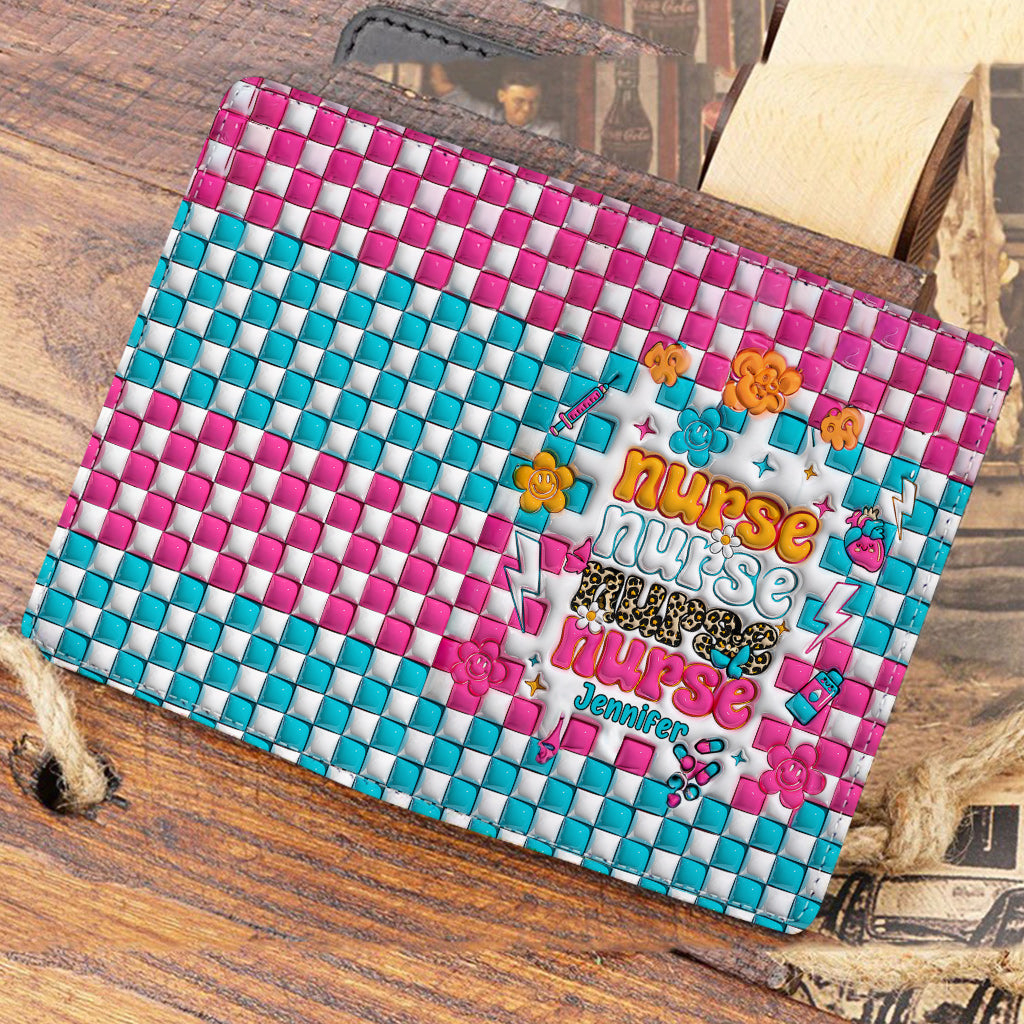 Vie d'infirmière - Porte-passeport personnalisé pour infirmière