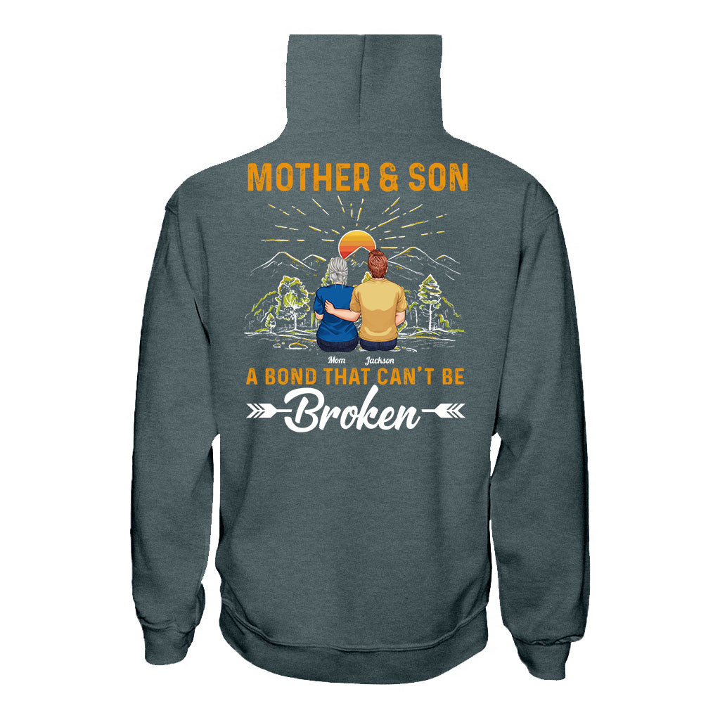 Mère et fils : un lien indéfectible - T-shirt et sweat à capuche personnalisés pour maman