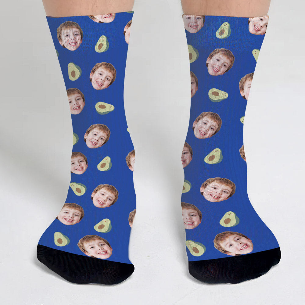 Chaussettes personnalisées pour fils à motif d'icônes amusantes