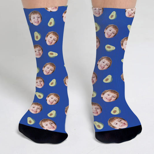 Chaussettes personnalisées pour fils à motif d'icônes amusantes