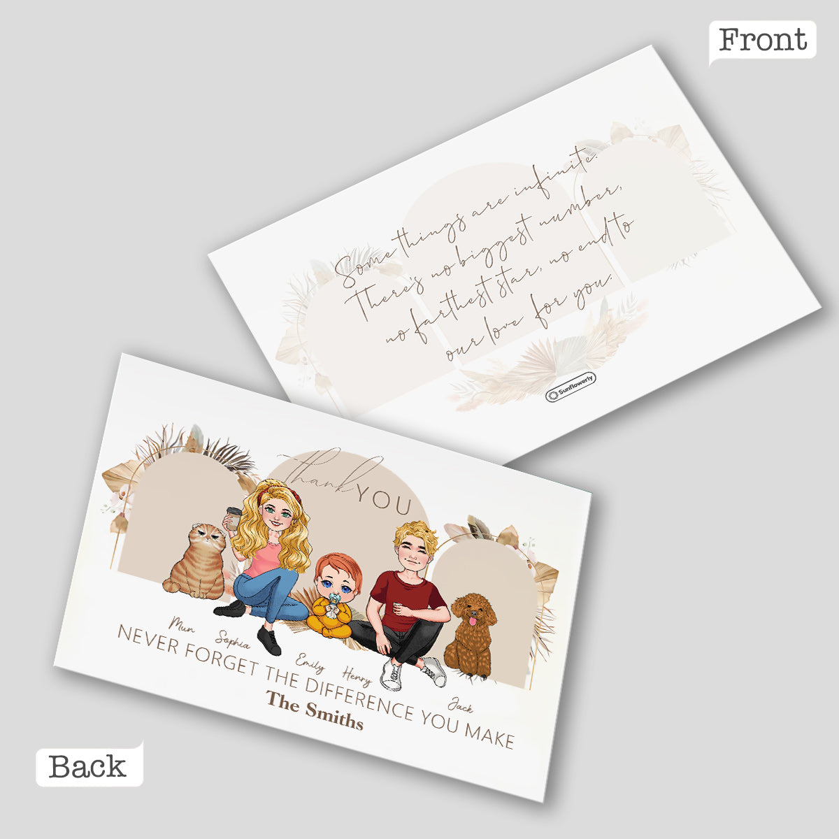 Thank You - Personalized Greeting Card