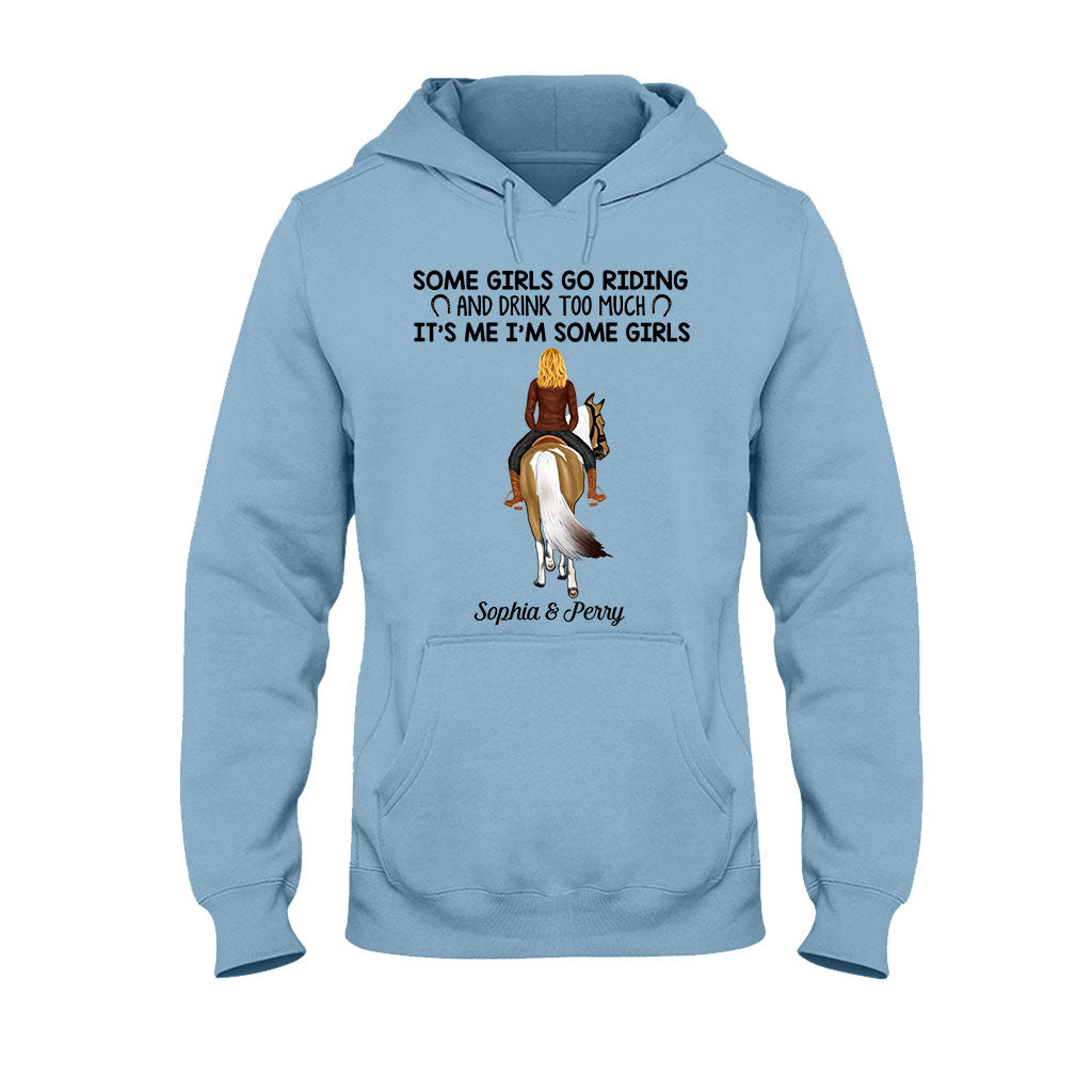 Certaines filles font de l'équitation et boivent trop - T-shirt et sweat à capuche personnalisés sur le thème du cheval