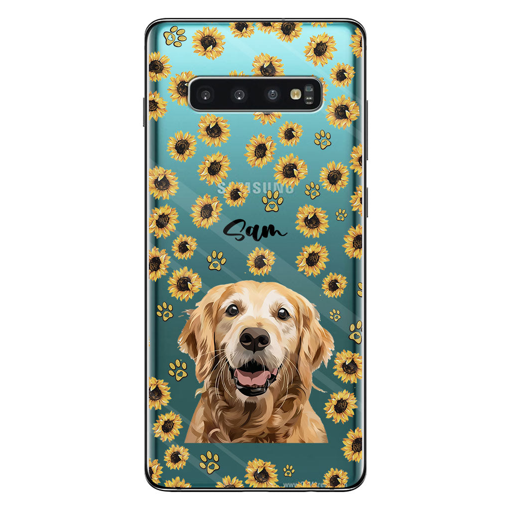 Tu es mon rayon de soleil - Coque de téléphone transparente personnalisée pour chien