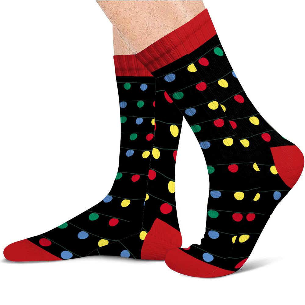 Tout ce que je veux pour Noël - Chaussettes personnalisées pour couples