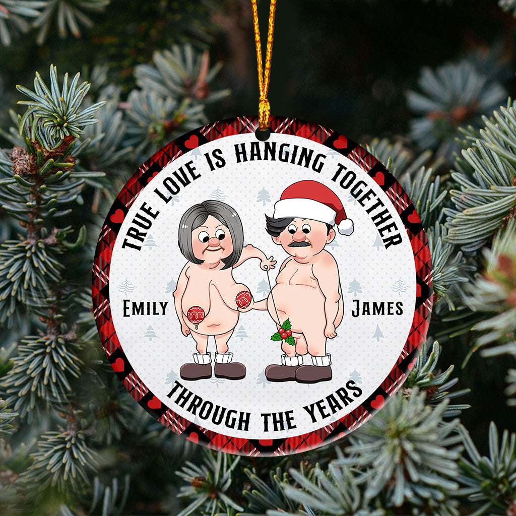L'amour véritable, unis au fil des années - Ornement personnalisé pour couple
