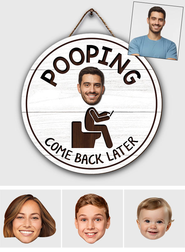 Panneau humoristique pour salle de bain - Panneau en bois interchangeable et personnalisé pour couple