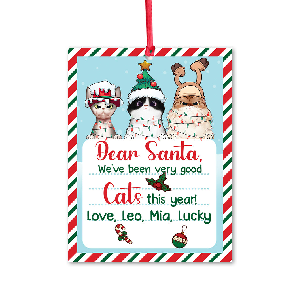 I've Been Good Cats This Year - Personalized Cat Ornament