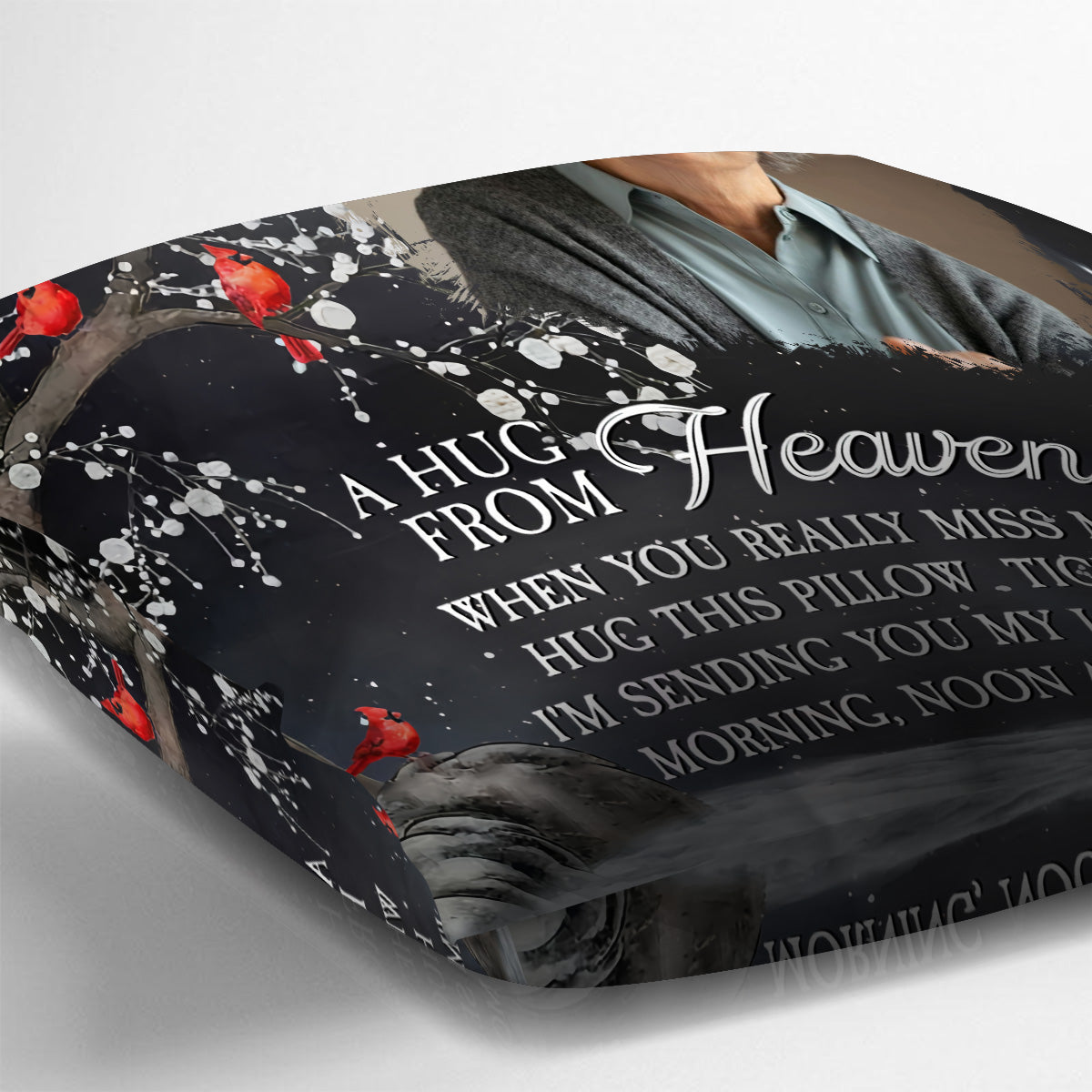 A Hug From Heaven - Personalized Memorial Throw Pillow