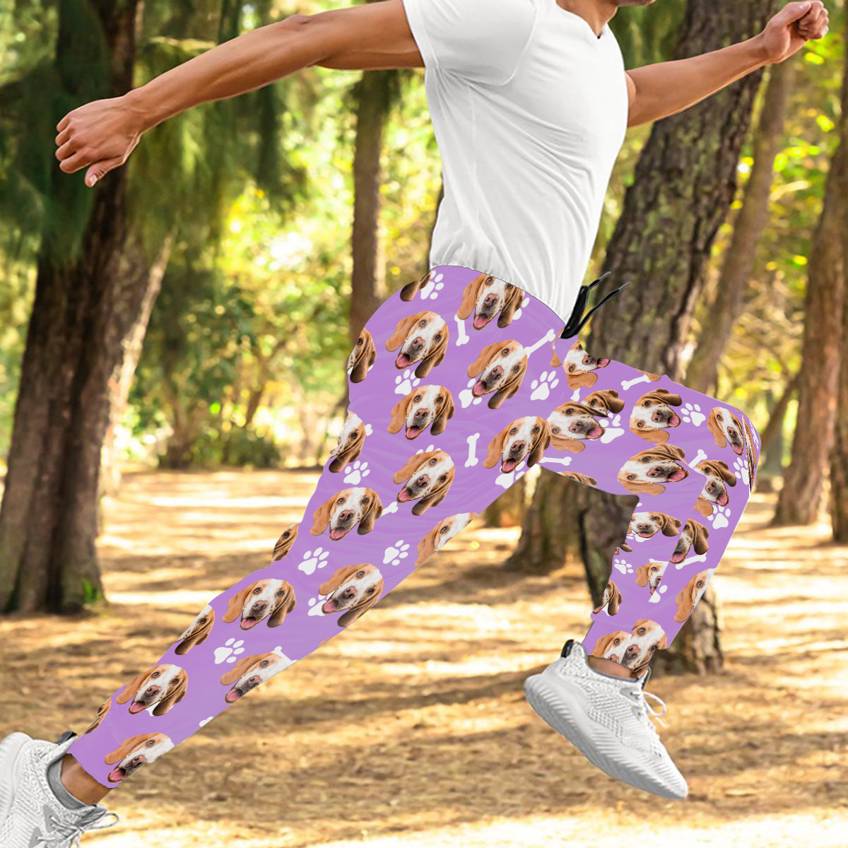 Custom Pet Photo Unisex Sweatpants - Gift for dog lovers - Personalized Unisex Sweatpants