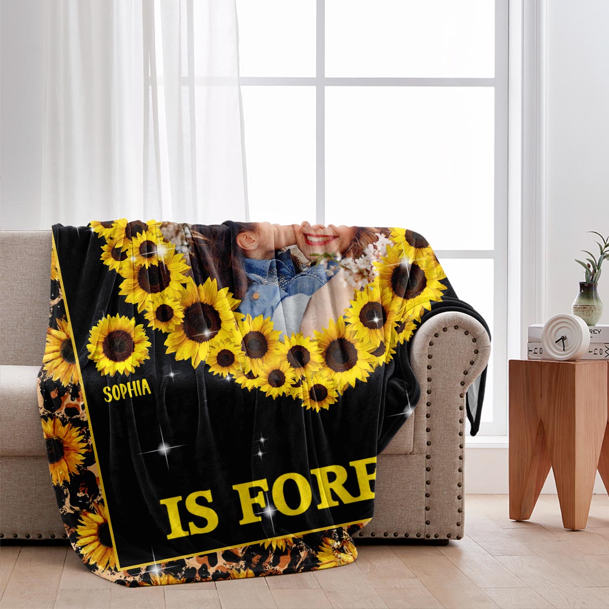 Chaque fois que tu touches ce cœur - Cadeau pour maman, épouse - Couverture personnalisée