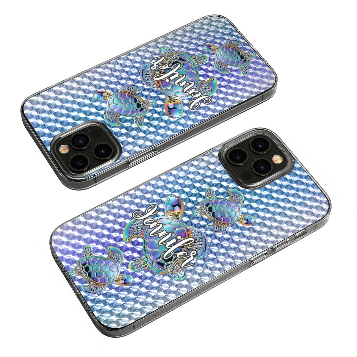 Salty Lil Beach - Personalized Turtle Clear Phone Case