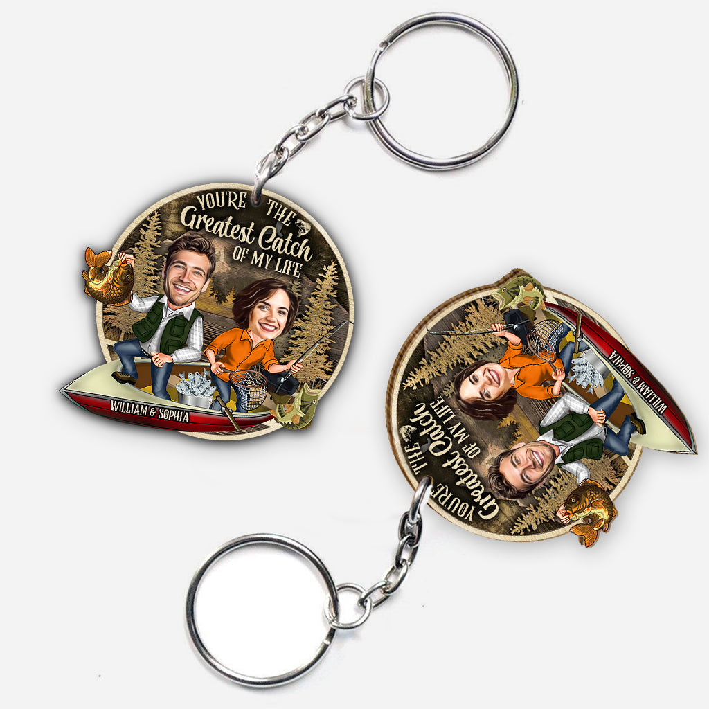 Tu es la plus belle prise de ma vie - Porte-clés de pêche personnalisé