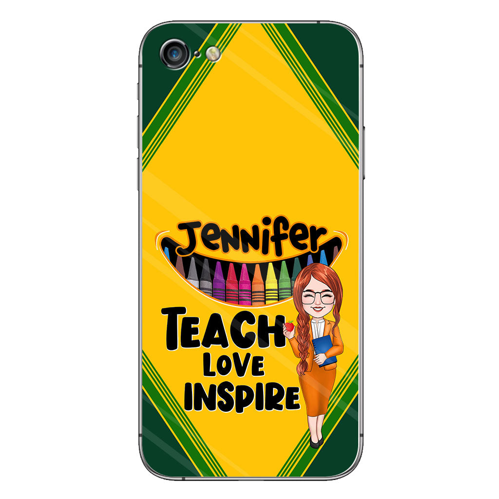Teach Love Inspire - Personalized Teacher Phone Case