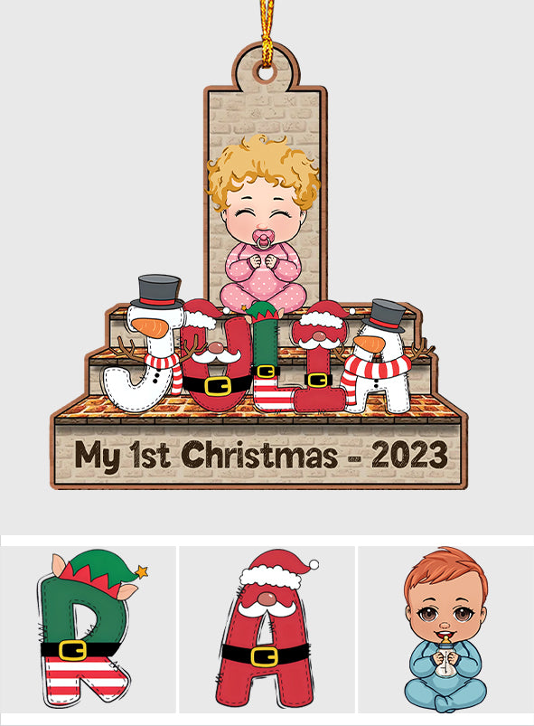 Merry Christmas - Personalized Kid Ornament