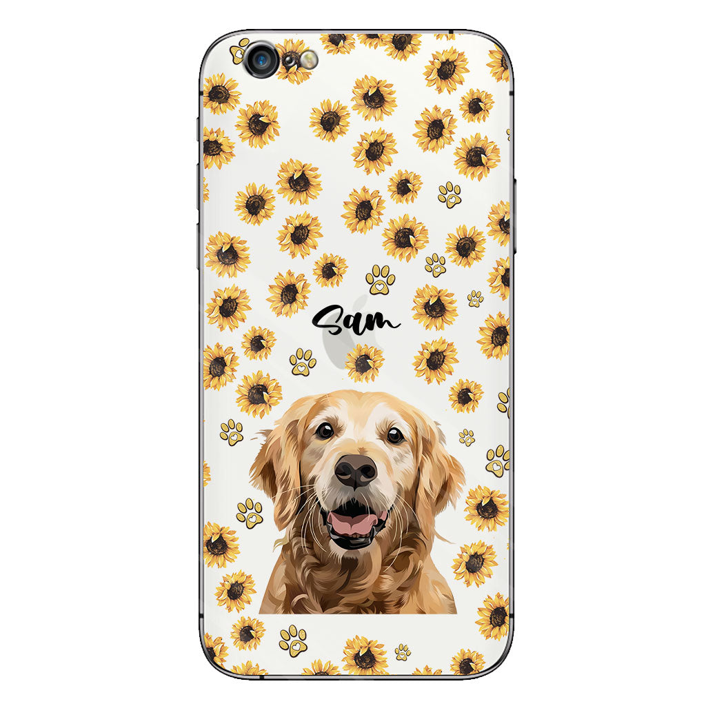 Tu es mon rayon de soleil - Coque de téléphone transparente personnalisée pour chien