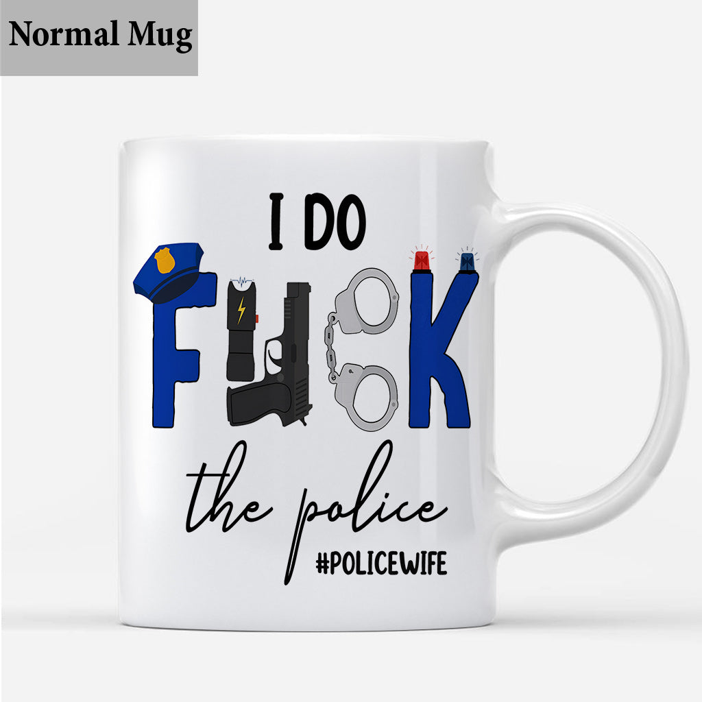 J'adore la police - Mug personnalisé pour couple