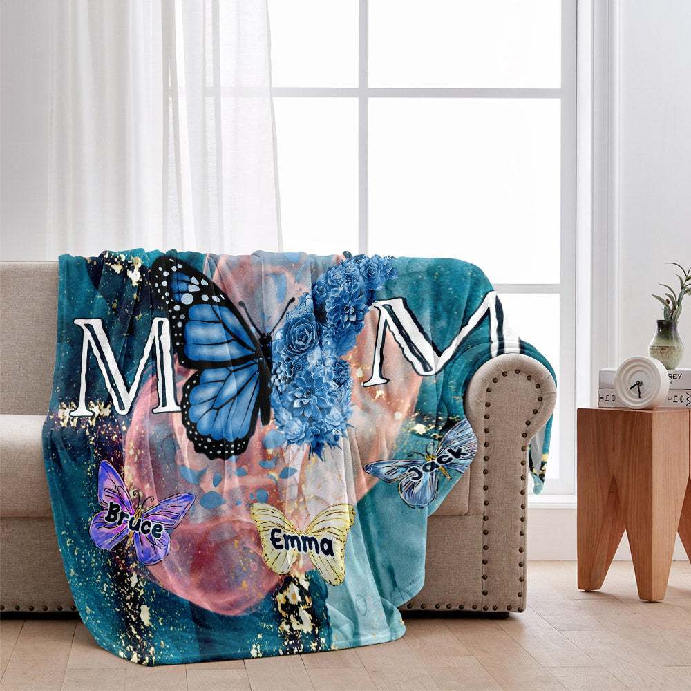 Maman Papillon - Couverture personnalisée pour maman