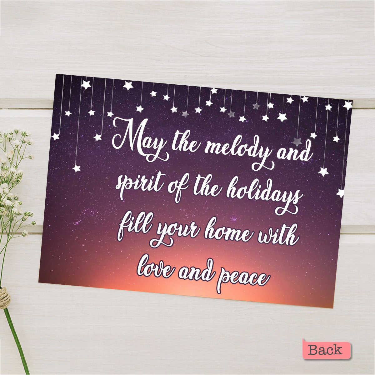 Je t'aime jusqu'à la lune et retour - Carte de vœux personnalisée