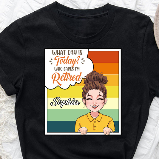 Quel jour sommes-nous ? - T-shirt et sweat à capuche personnalisés pour retraités