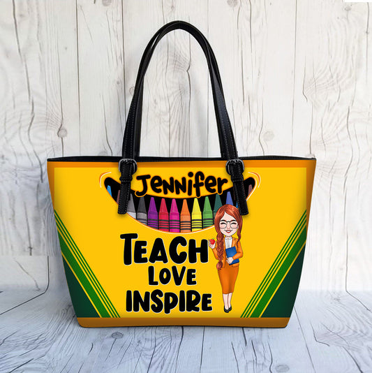 Sac en cuir papillon à affirmations positives - Sac en cuir papillon personnalisé