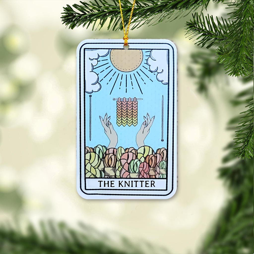 La Tricoteuse - Ornement de tricot personnalisé