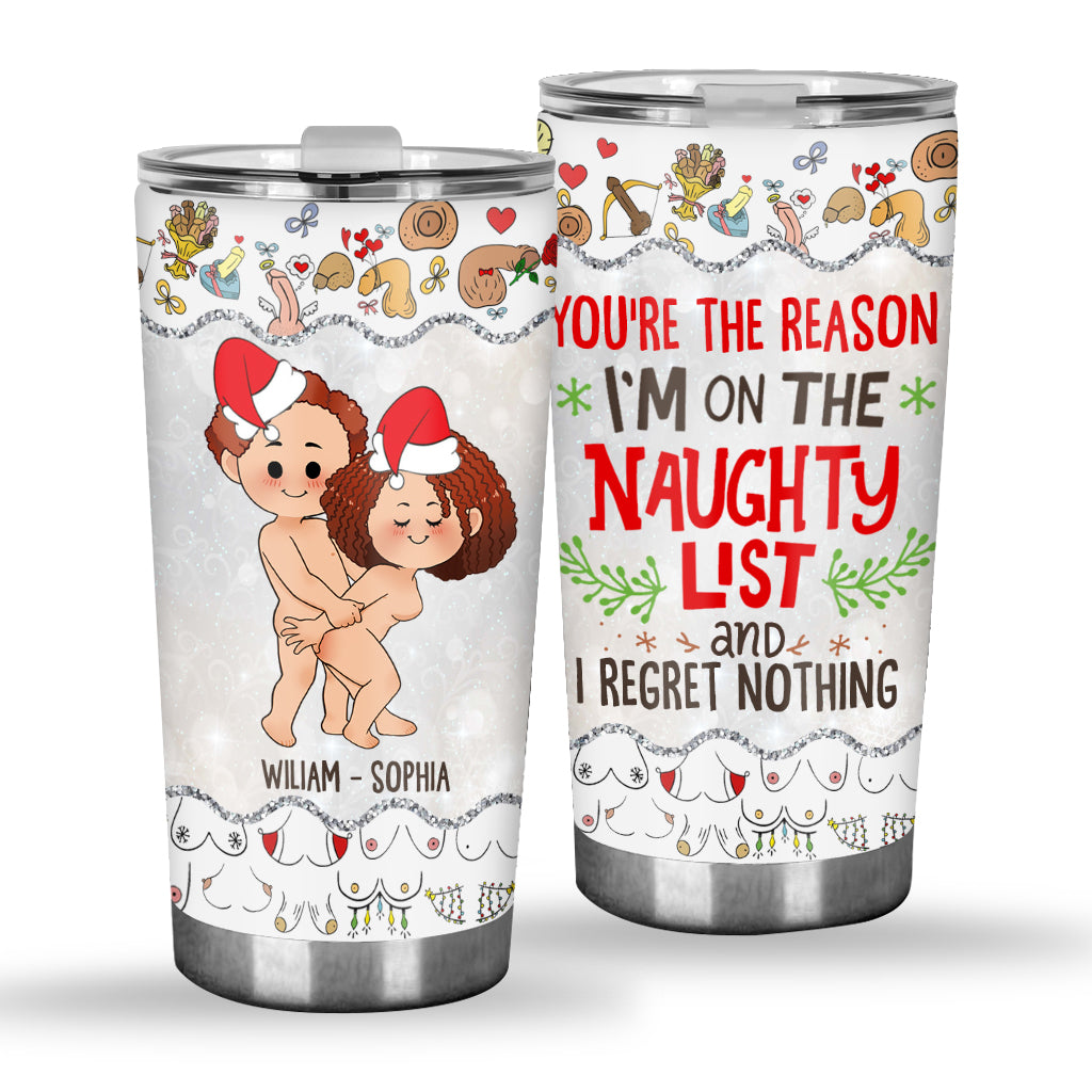 Tout ce que je veux pour Noël - Gobelet personnalisé pour couple