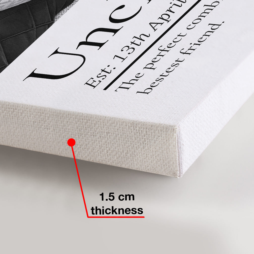 Meilleur oncle du monde - Toile et affiche personnalisées pour oncle