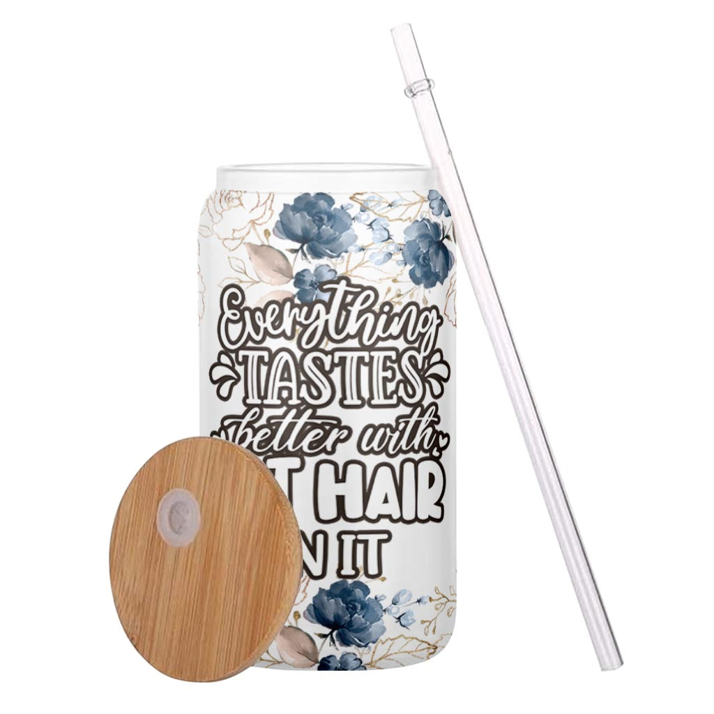 Tout a meilleur goût - Cadeau pour amoureux des chiens - Verre à canette personnalisé
