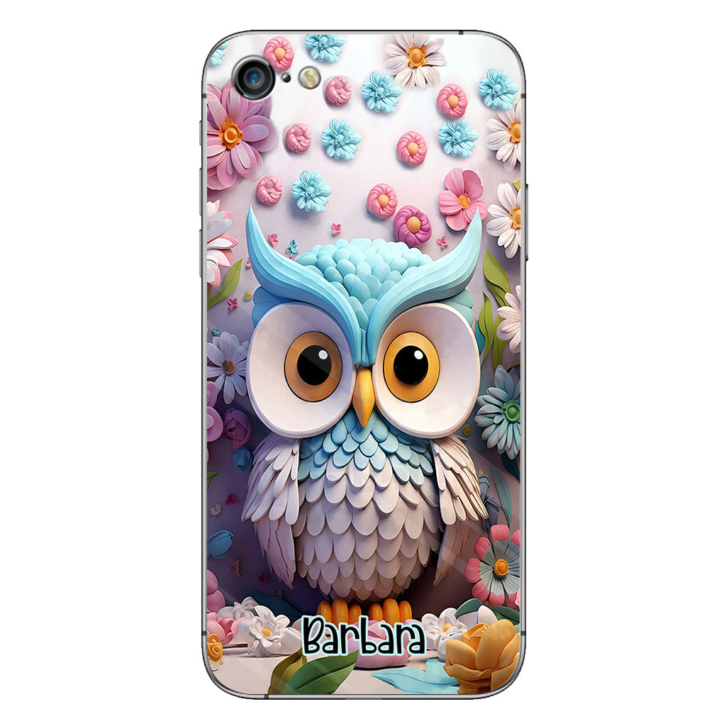 Cool Owl - Personalized Owl Phone Case