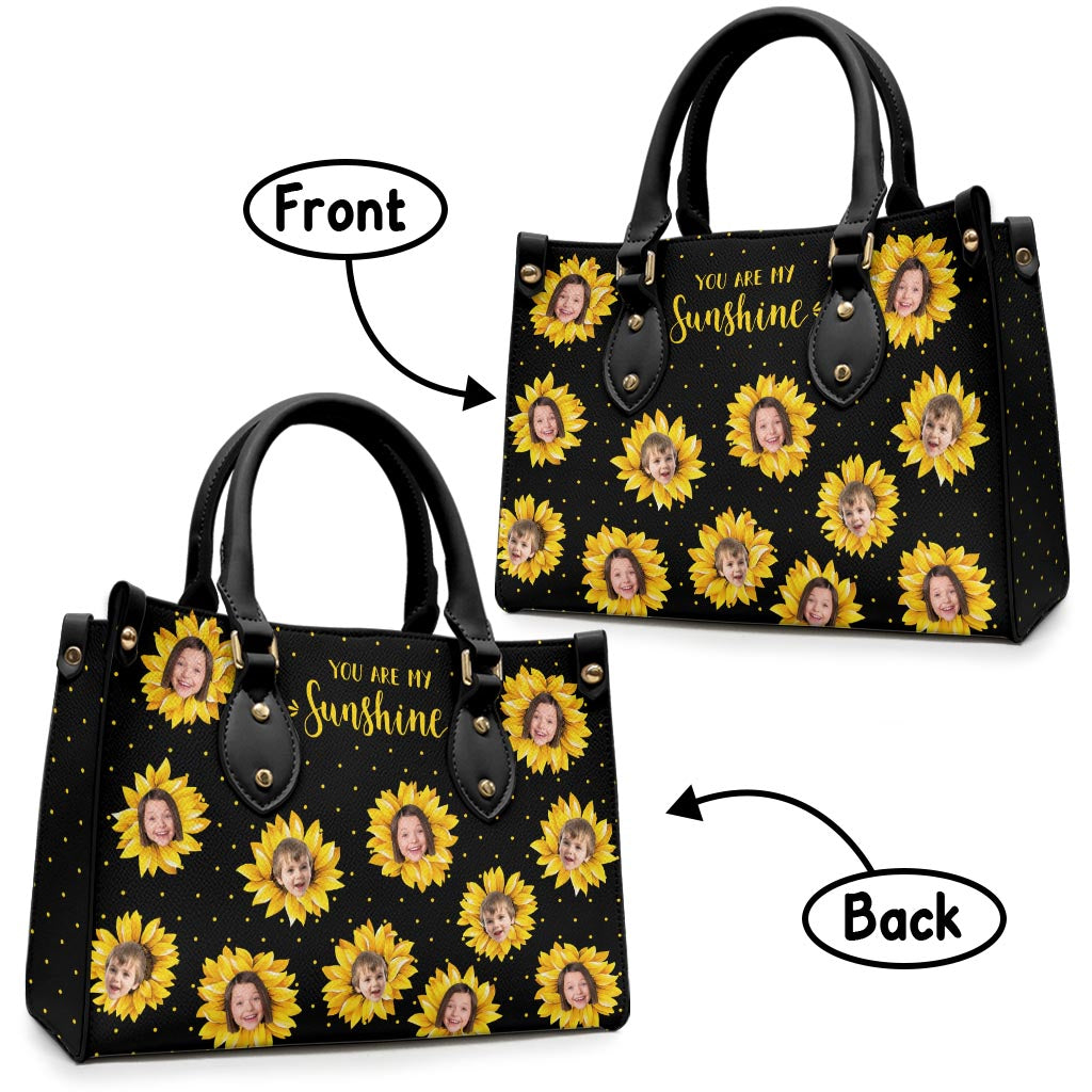 Le jardin de grand-mère - Cadeau pour grand-mère, maman - Sac à main en cuir personnalisé