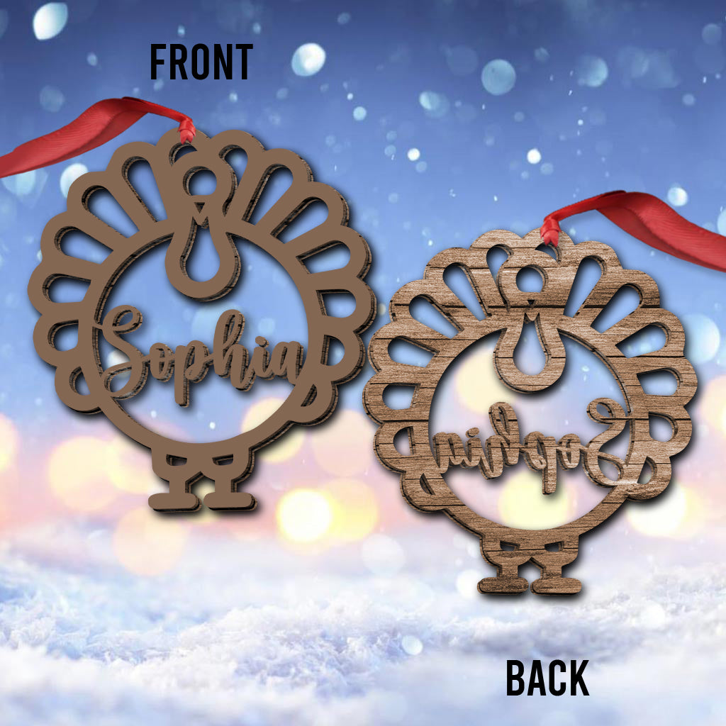 Thanksgiving Vibes - Personalized Thanksgiving Ornament