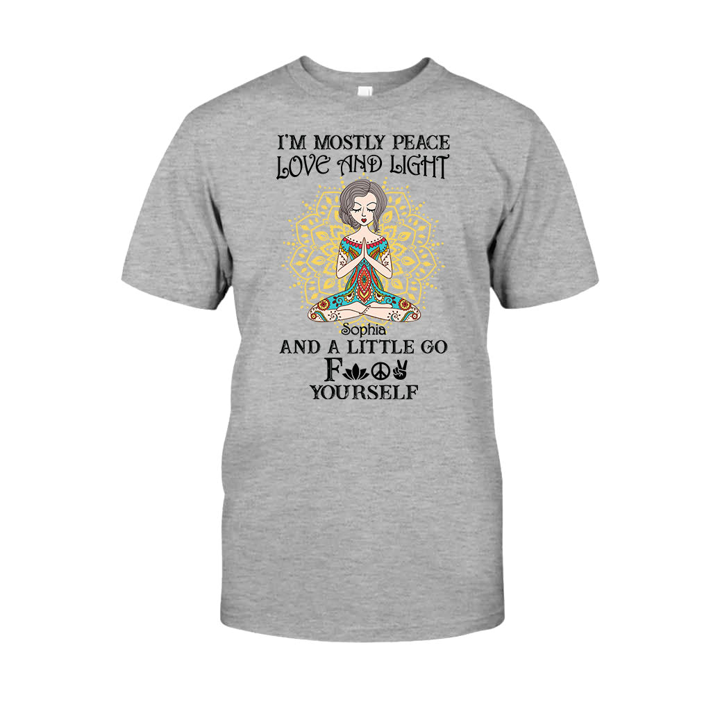 Je suis avant tout paix, amour et lumière - T-shirt et sweat à capuche de yoga personnalisés