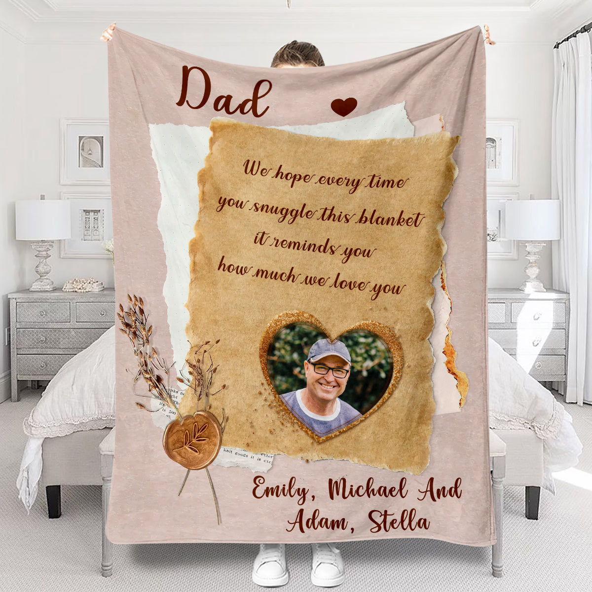 Grandma Mama - Gift for grandma, mom, dad, grandpa, aunt, uncle, sister, brother, husband, wife, friend - Personalized Blanket