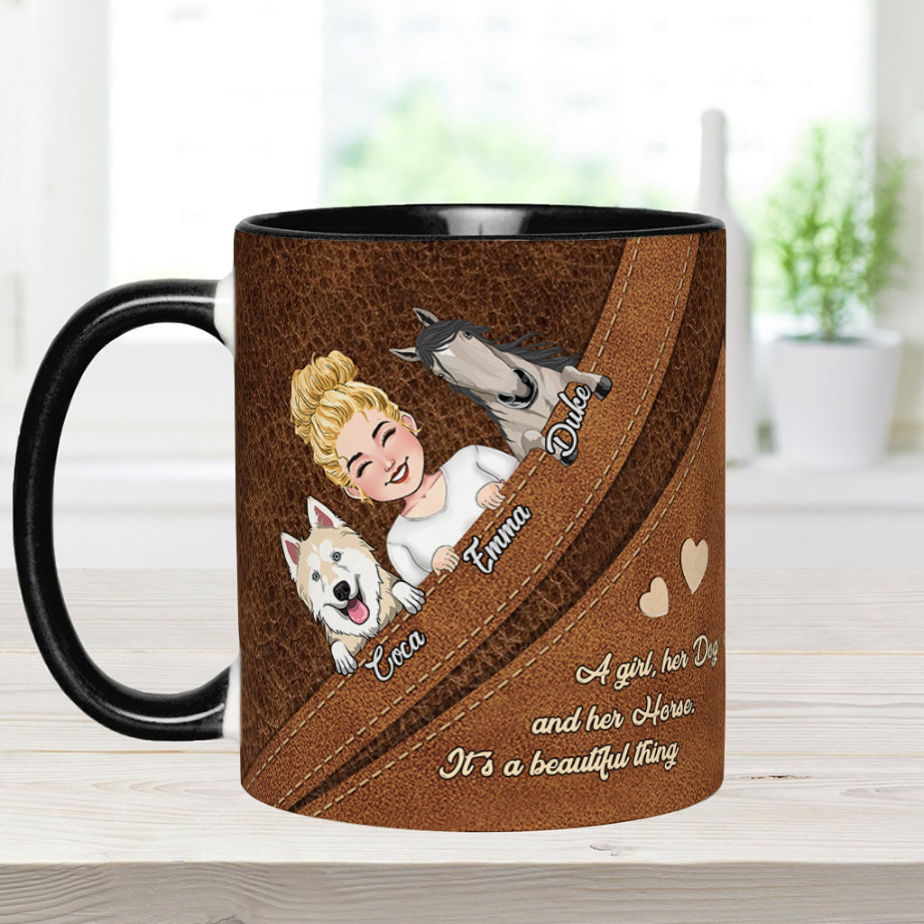 Quelle belle chose ! - Mug personnalisé avec motif cheval