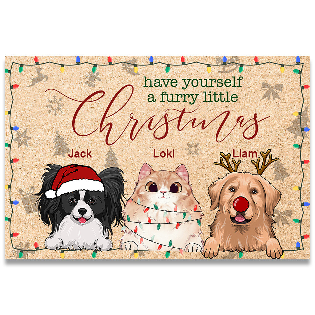 Passez un Noël tout doux avec votre chien ! - Paillasson personnalisé pour chien