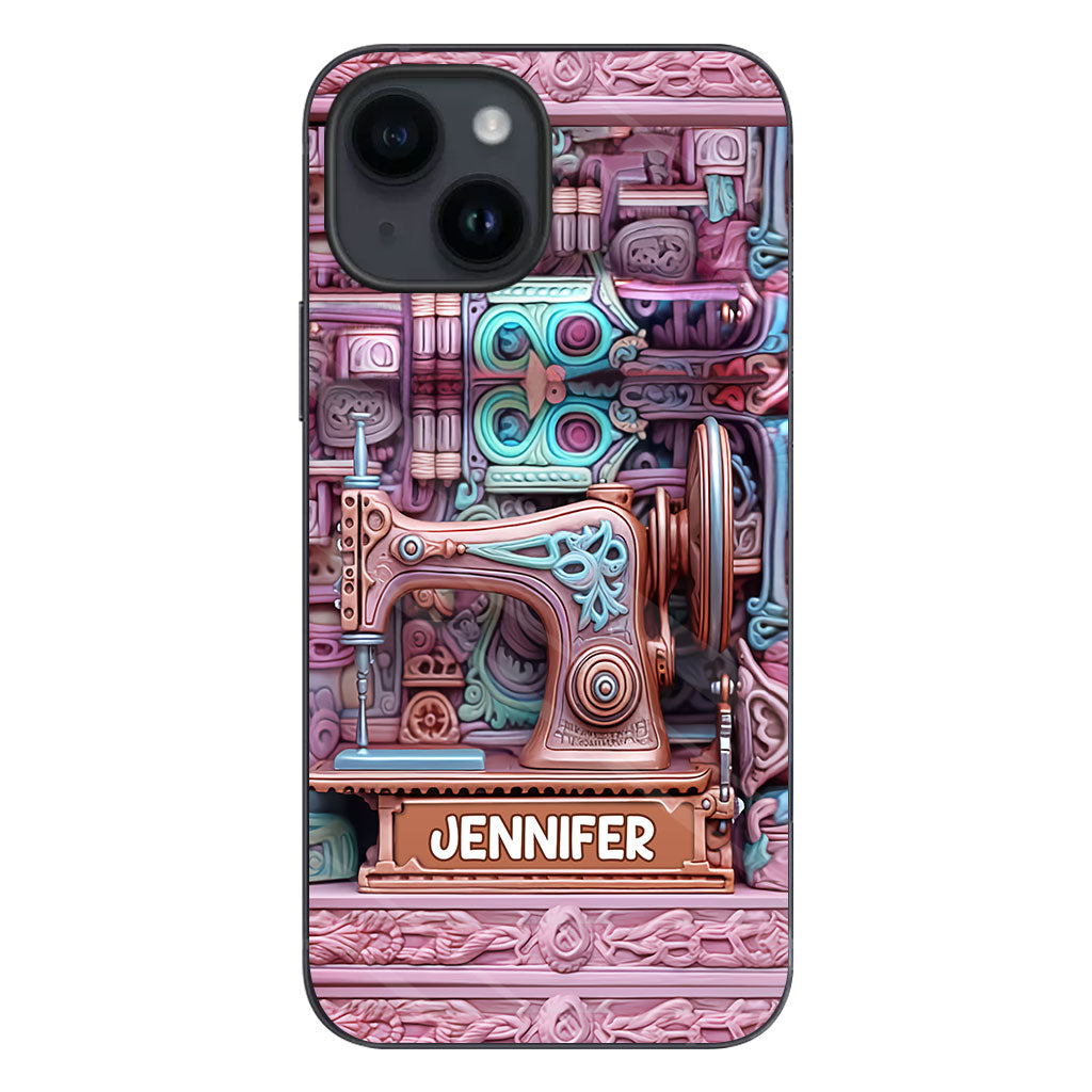 Passionnée de couture - Étui de téléphone personnalisé sur le thème de la couture