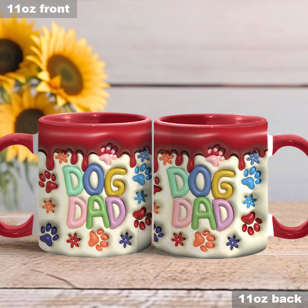 Dog Mom Cat Mom Dog Dad Cat Dad - Personalized Dog Accent Mug